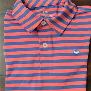 Boys short sleeve polo shirt stripes